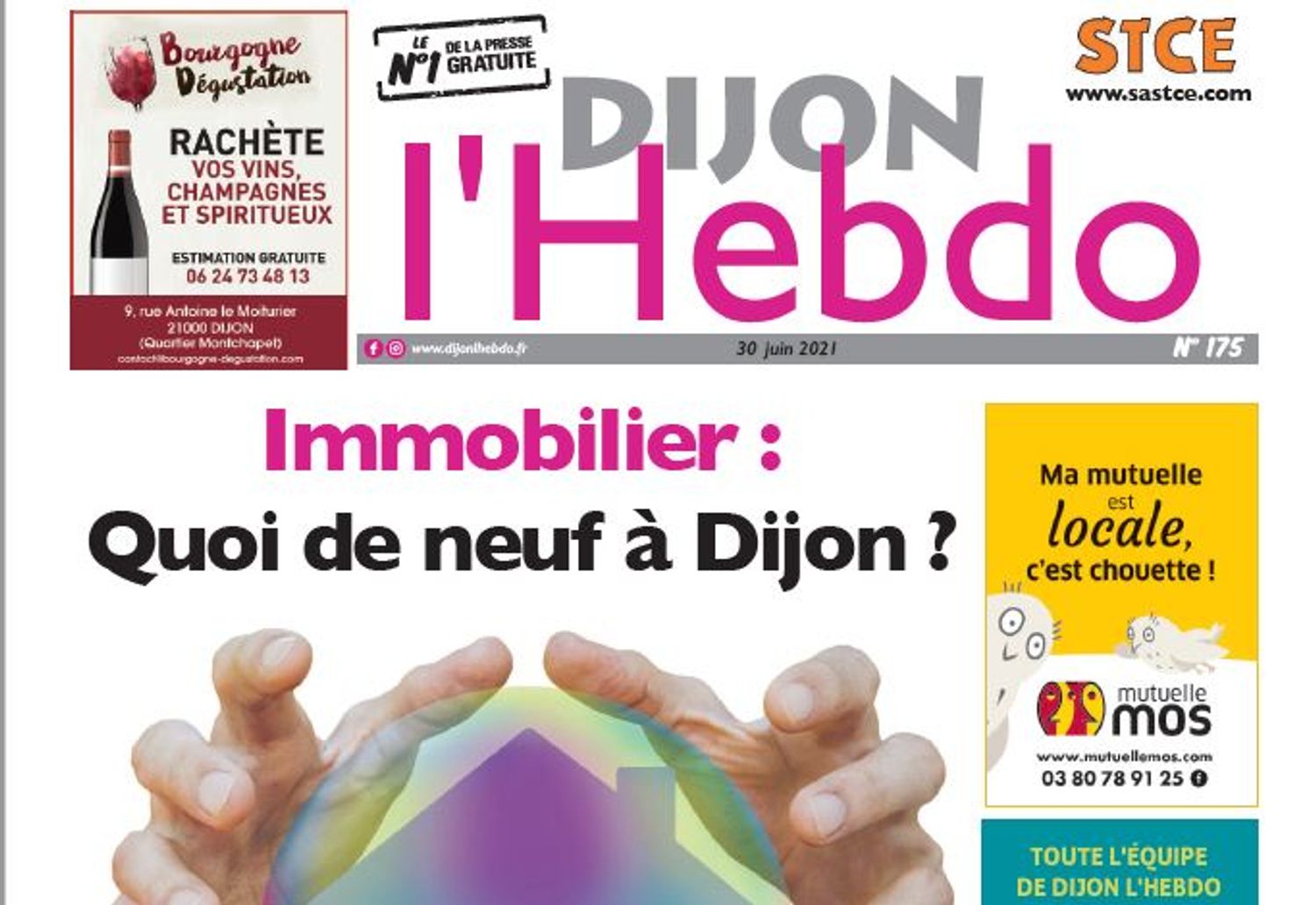 La Une du nouveau numéro de Dijon l'hebdo
